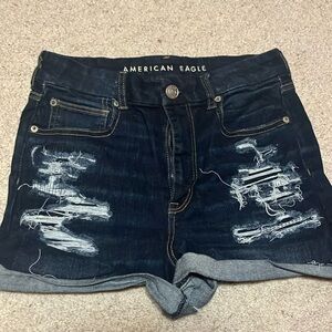 American Eagle Dark Wash Ripped Jeans